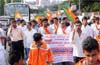Yuva Morcha takes out  padayatra in city